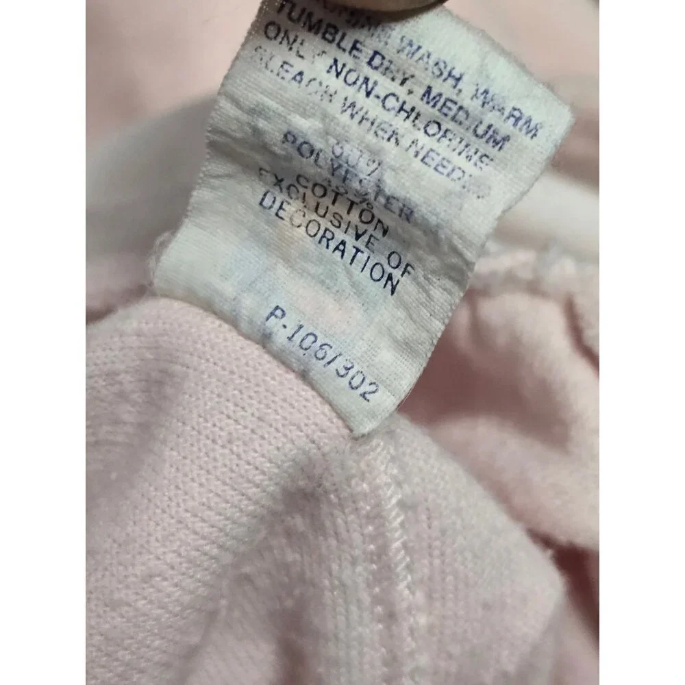 Vintage 90s Carter's Pastel Pink Terrycloth Beach Romper 9 Months